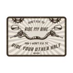 OXFORD - Placuta metalica [30x20cmx0.25mm] DON'T ASK TO RIDE MY BIKE