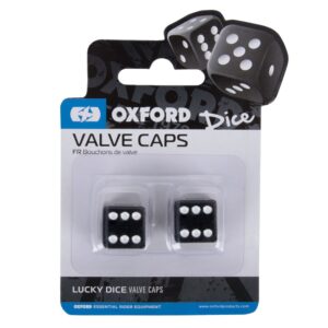 OXFORD - Lucky Dice Valve Caps Black