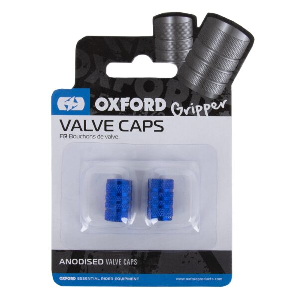 OXFORD - Gripper Valve Caps Blue