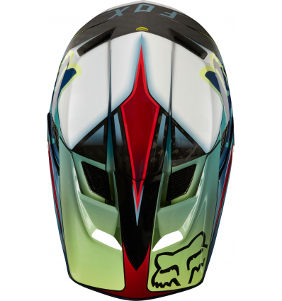 FOX RPC KUSTM HELMET [WHT/RD/BLK]