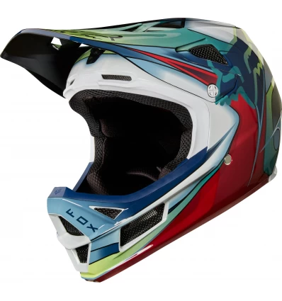 FOX RPC KUSTM HELMET [WHT/RD/BLK]