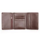 FOX TRIFOLD LEATHER WALLET [BRN]