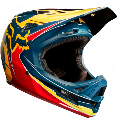 FOX RPC KUSTM HELMET [RD/YLW]
