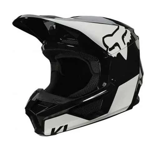 FOX FOX V1 REVN HELMET, ECE [BLK/WHT]