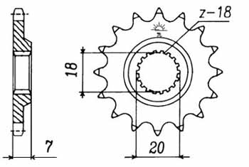 EMGO - Pinion (fata), 12 dinti (ultima bucata)