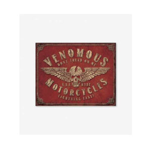Tac Signs - Placuta metalica [32x41cm] Venomous Motorcycles