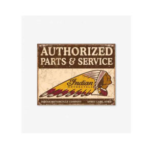 Tac Signs - Placuta metalica [32x41cm] Authorized Indian Parts & Service