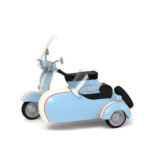 Tiny Toys [1:35] - Scooter Sidecar #108, Blue/White