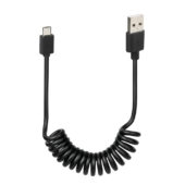 LAMPA - MICRO USB RECOIL CABLE 1M MAX (RECHARGE & SYNC)