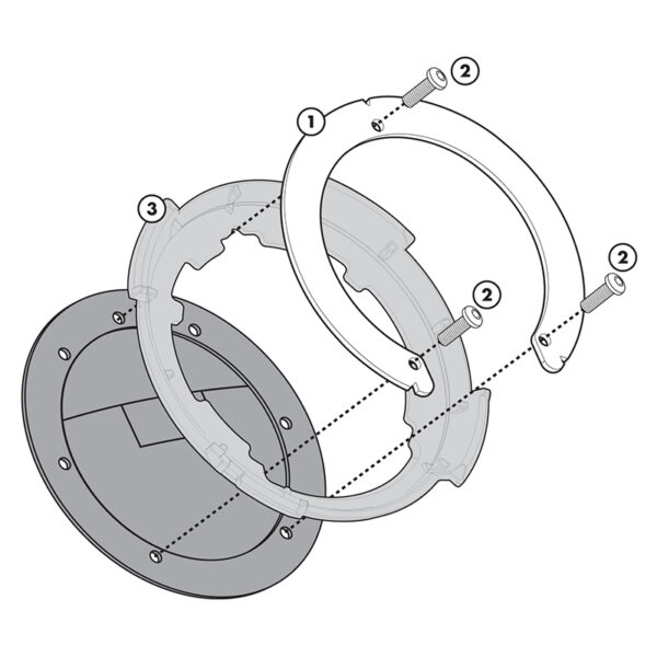 GIVI - Suport EASY LOCK pentru buson benzina BF05
