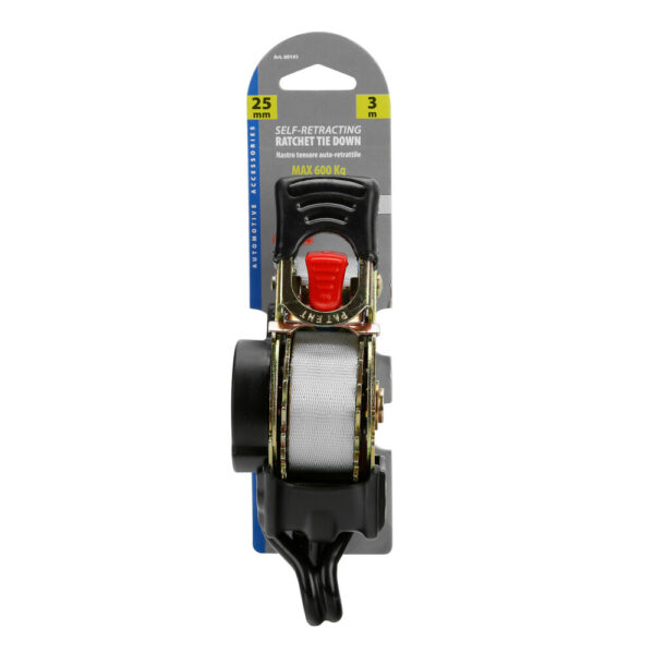 LAMPA - Chinga HEAVY DUTY retractabile - 2.5x300cm [600Kg daN]