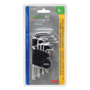 LAMPA - Torx, 9 buc. [T10 - T15 - T20 - T25 - T27 - T30 - T40 - T45 - T50] [otel crom vanadium]