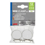 LAMPA - Coliere rotunde inox, 12mm, diam. 13-23mm, 2 buc.
