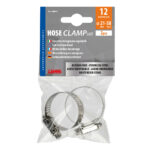 LAMPA - Coliere rotunde inox, 12mm, diam. 21-39mm, 2 buc.