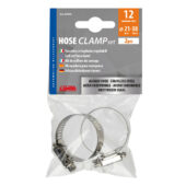 LAMPA - Coliere rotunde inox, 12mm, diam. 21-39mm, 2 buc.