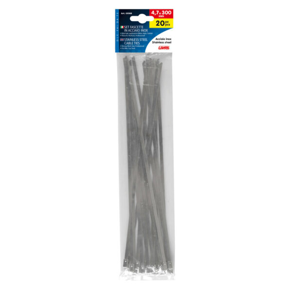 LAMPA - Coliere inox [banduiti, soricei, tierap] 4,7mm x 30cm, 20 buc.