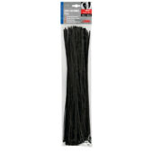 LAMPA - Coliere plastic [banduiti, soricei, tierap] 4,6mm x 45cm, 100 buc. - negru