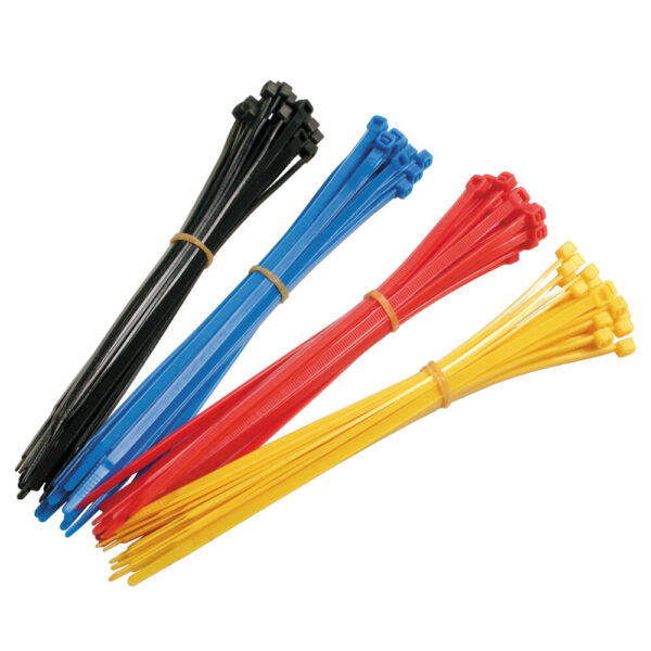 LAMPA - Coliere plastic [banduiti, soricei, tierap] 4,6mm x 20cm, 100 buc. - culori asortate