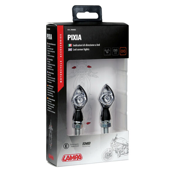 LAMPA - PIXIA, semnalizatoare [LED] - negru [lumina portocalie]