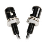LAMPA - PAIR OF BLACK SCREWS M8 X 20mm [LED] BLUE LIGHT