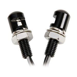 LAMPA - PAIR OF BLACK SCREWS M8 X 20mm [LED] BLUE LIGHT