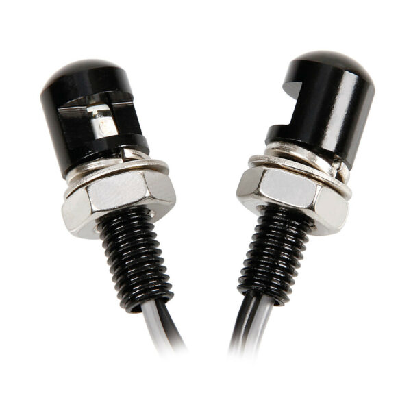 LAMPA - PAIR OF BLACK SCREWS M8 X 20mm [LED] BLUE LIGHT