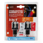 LAMPA - Capete de ghidon LIGHT WINGS cu LED 3in1 [alb + rosu si portocaliu], carbon