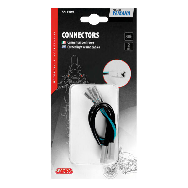 LAMPA - Set 2 cabluri conectare semnalizatoare, compatibile YAMAHA