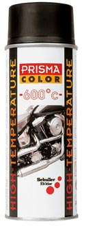 SCHULLER - PRISMA, spray vopsea pentru evacuari, 400 ml - negru [rezistent pana la 600 grade]
