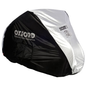 OXFORD - AQUATEX BICYCLE COVER - 2 BIKES - BLACK/SILVER