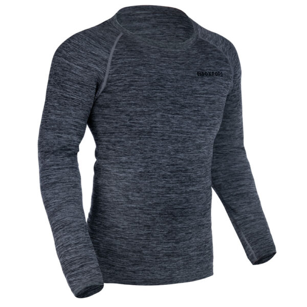 OXFORD - Bluza corp Advanced Base Layer MS Top Charcoal