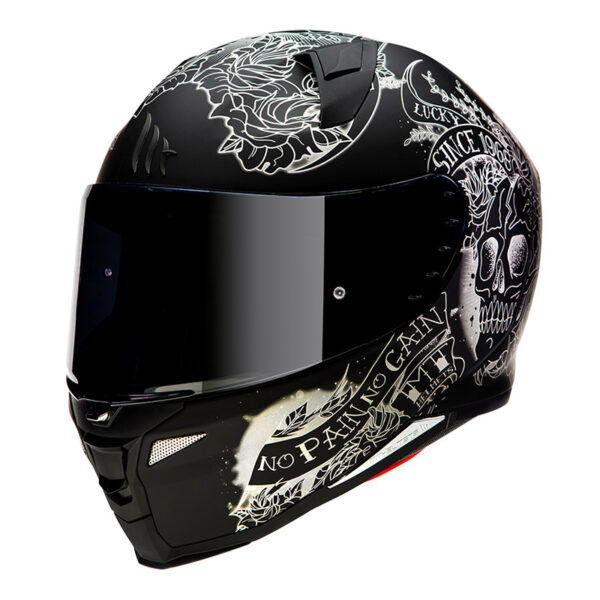 MT Helmets - Casca REVENGE 2 Skull & Roses