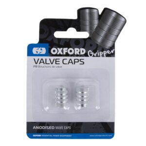 OXFORD - Gripper Valve Caps Silver