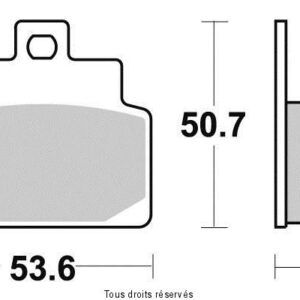 SIFAM - Placute frana KYOTO S1112 = SBS153 - SBS748 [SEMIMETALICE]