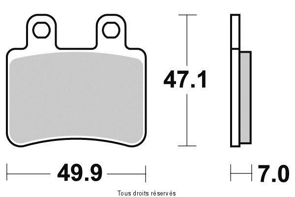 SIFAM - Placute frana KYOTO S1116 = SBS 773HF, 167HF [SEMI-METALICE]