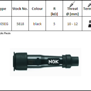 NGK - Pipa bachelita SD05EG