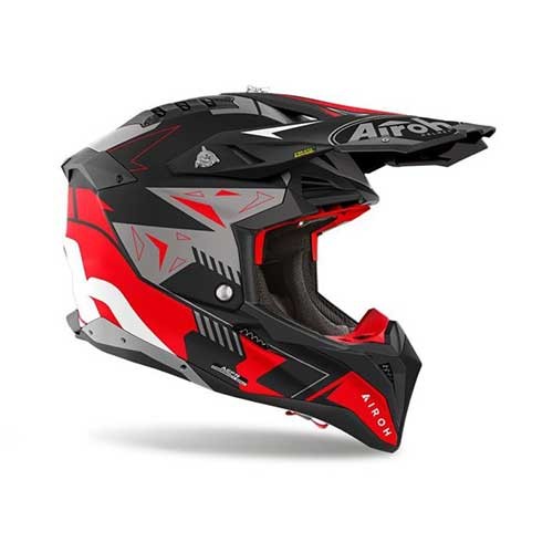 AIROH CASCA AVIATOR 3 SPIN RED MATT