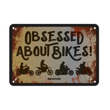 OXFORD - Placuta metalica [30x20cmx0.25mm] Obsessed About Bikes