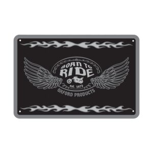 OXFORD - Placuta metalica [30x20cmx0.25mm] BORN TO RIDE