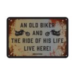 OXFORD - Placuta metalica [30x20cmx0.25mm] THE RIDE OF HIS LIFE LIVE HERE