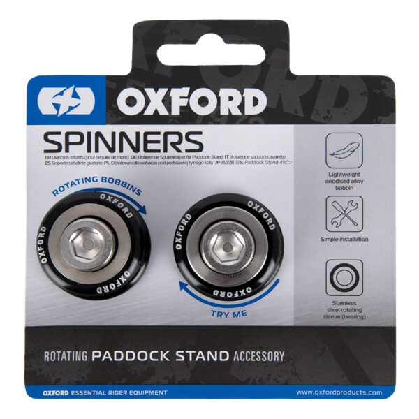 OXFORD - Pini bascula Spinners M10 (1.25 thread) Black