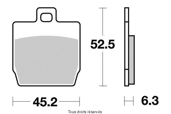 SIFAM - Placute frana KYOTO S1105 = SBS145 - SBS731 [SEMIMETALICE]
