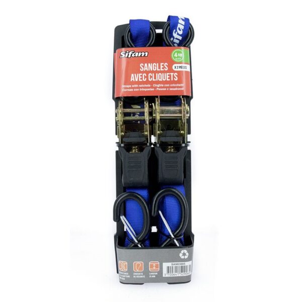 SIFAM - Set 2 CHINGI CU CLICKET [25mm X 4.5M, 680KG]