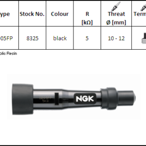 NGK - Pipa bachelita SD05FP