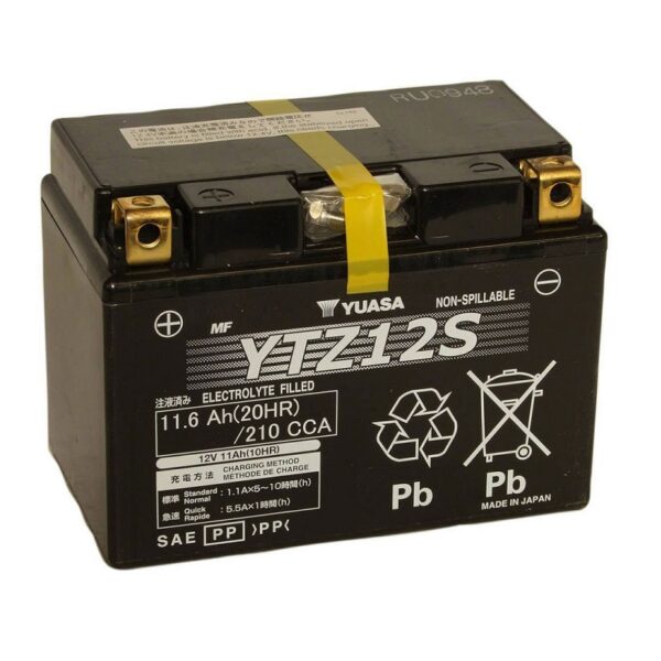 YUASA Japan - Acumulator AGM fara intretinere YTZ12S [sigilata - [Ready to use]