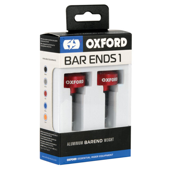 OXFORD - Capete ghidon (contragreutati) BAR ENDS 1 - RED (cod vechi: OX-OF871)