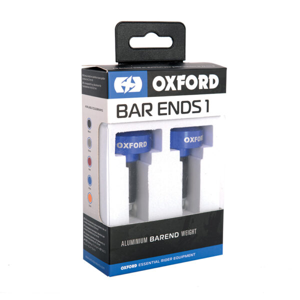 OXFORD - Capete ghidon (contragreutati) BAR ENDS 1 - BLUE (cod vechi: OX-OF872)