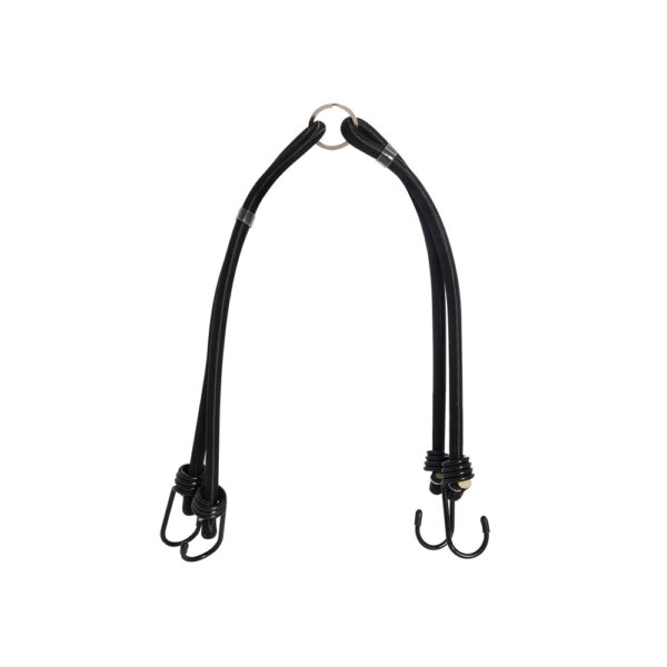 OXFORD - BUNGIES DOUBLE 9mm X 600mm (X2) TÜV APPROVED - BLACK