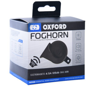 OXFORD - FOGHORN 12V MOTORCYCLE HORN BLACK