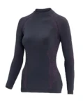 Women's L.S Shirt BIKER - Black/Cyclamen